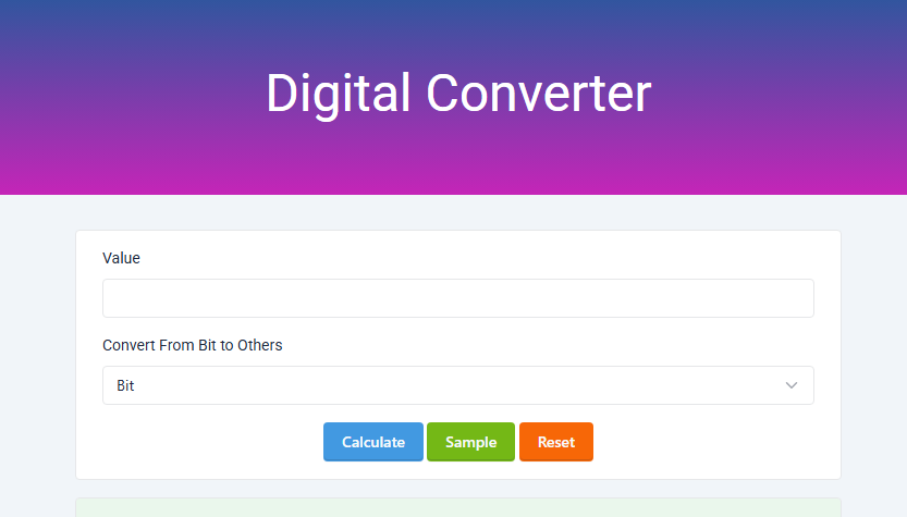 Digital Converter: Convert Bits, Bytes, MB, GB & More